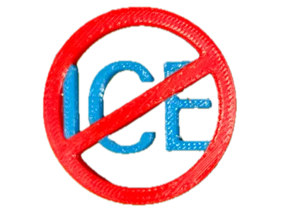 No Ice sign