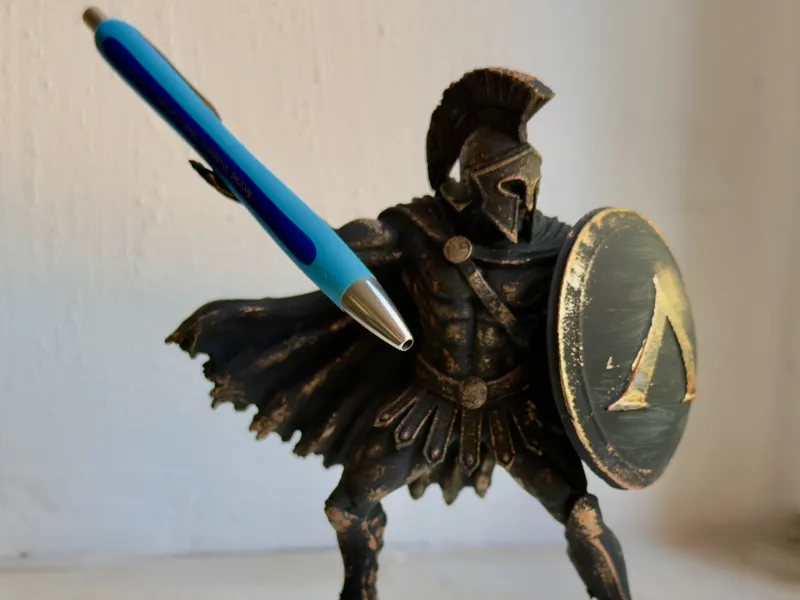 Spartan Warrior Pen Holder