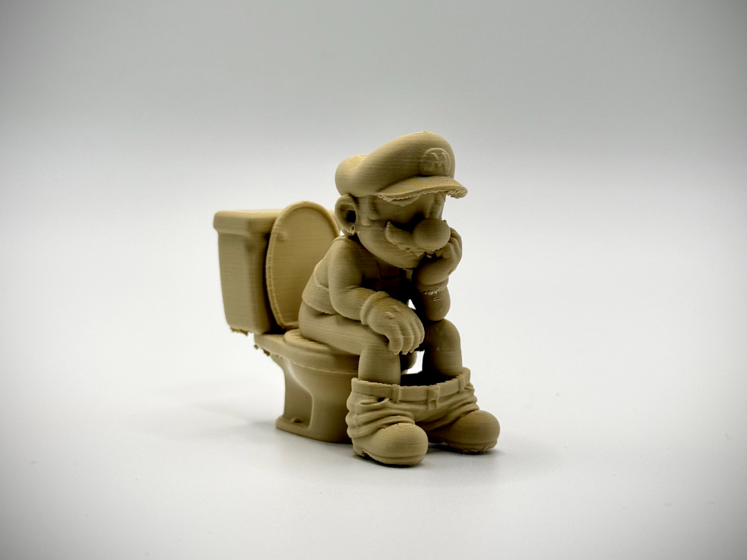 Mario sitting on a toilet - Everybody Poops Series