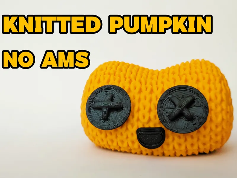 Cute Knitted Pumpkin - NO AMS
