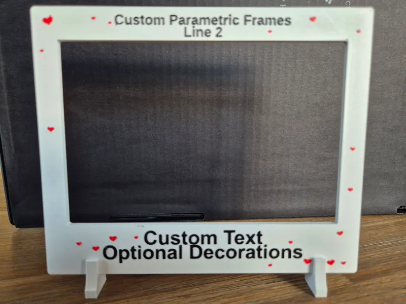 Custom Parametric Picture Frame Generator