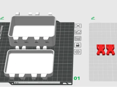 Snap-lock card box printing profile