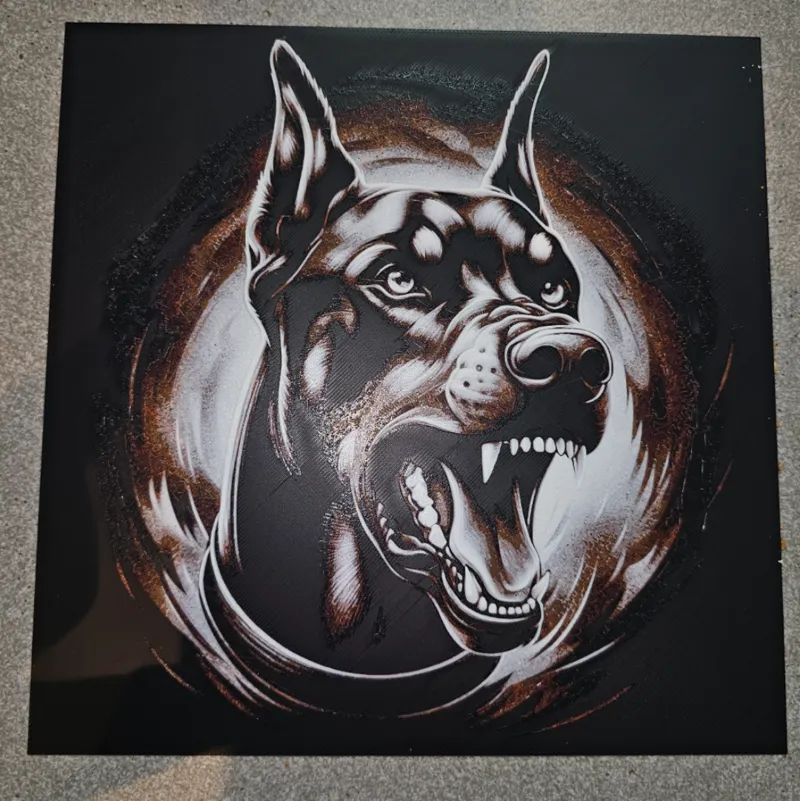 HueForge Dobermann