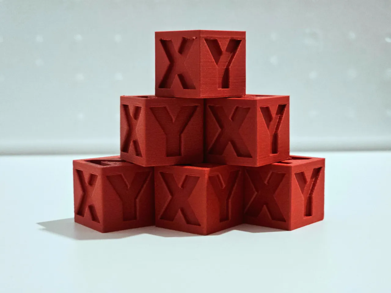 Calibration cube XYZ view 2
