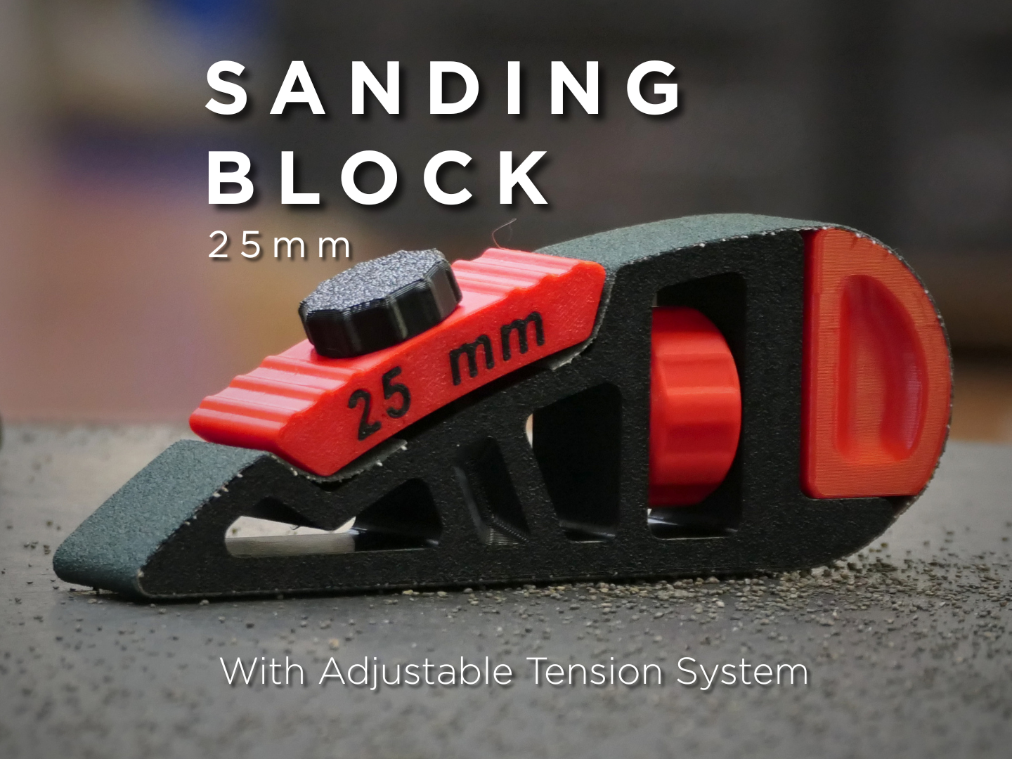 25mm Adjustable Sanding Block (Tension System)