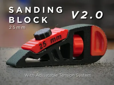 25mm Adjustable Sanding Block (Tension System)