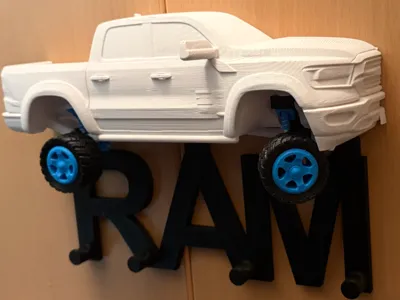 Dodge Ram 1500 gen5 Raised+Wide Key Holder