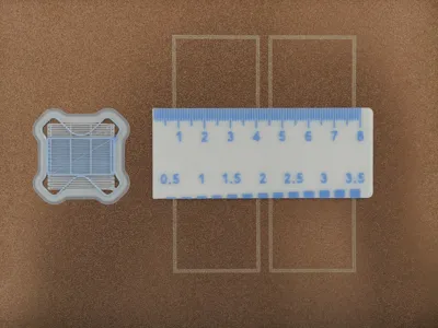 Guitar string action gauge universal for acoustic and electric guitars 3D printed high-precision model