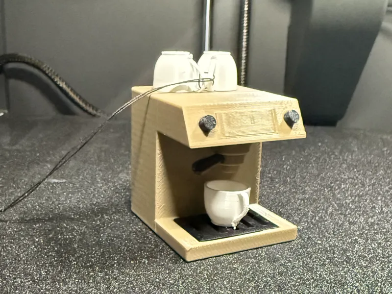 Espresso machine ornament