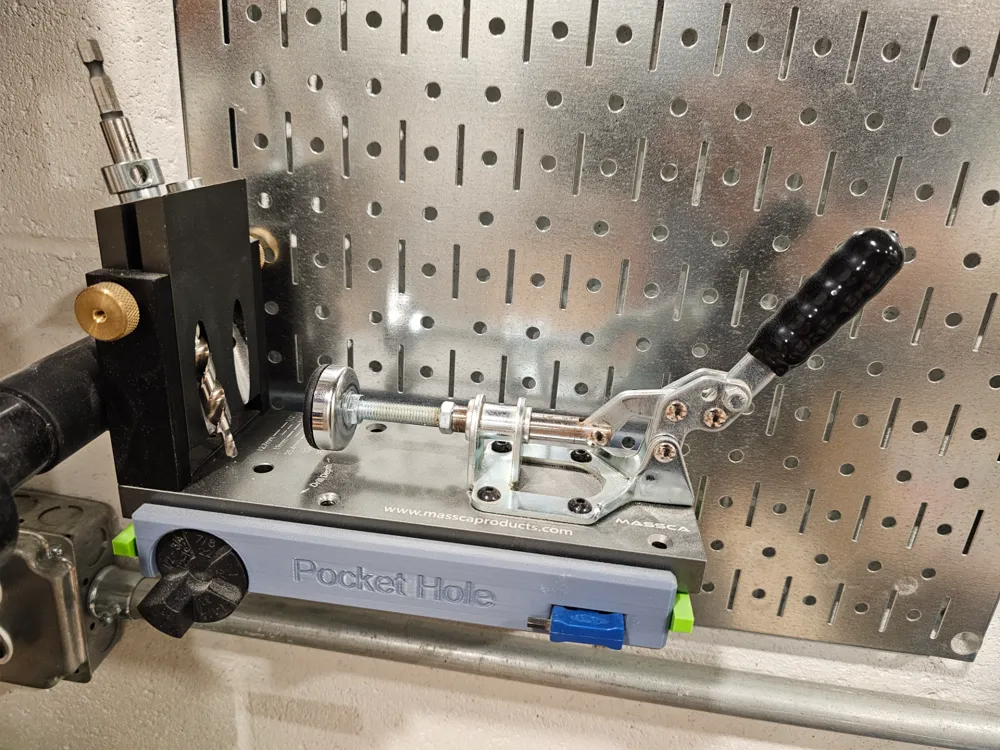 Massca Pocket hole Jig Wall Control mount by Oclure MakerWorld