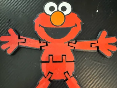 Elmo Flexi Toy – Articulated Character Print
