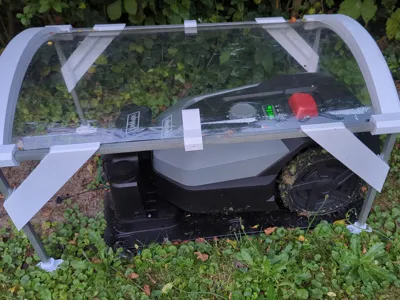 Garage for Robotic Lawnmower
