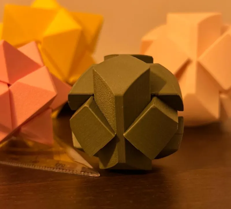 3D Puzzle Sphere and Star