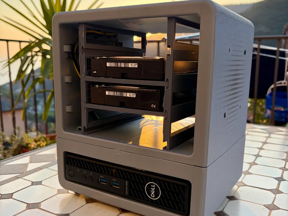 Dell OptiPlex MFF NAS 4bay Case Mod - Free 3D Print Model - MakerWorld