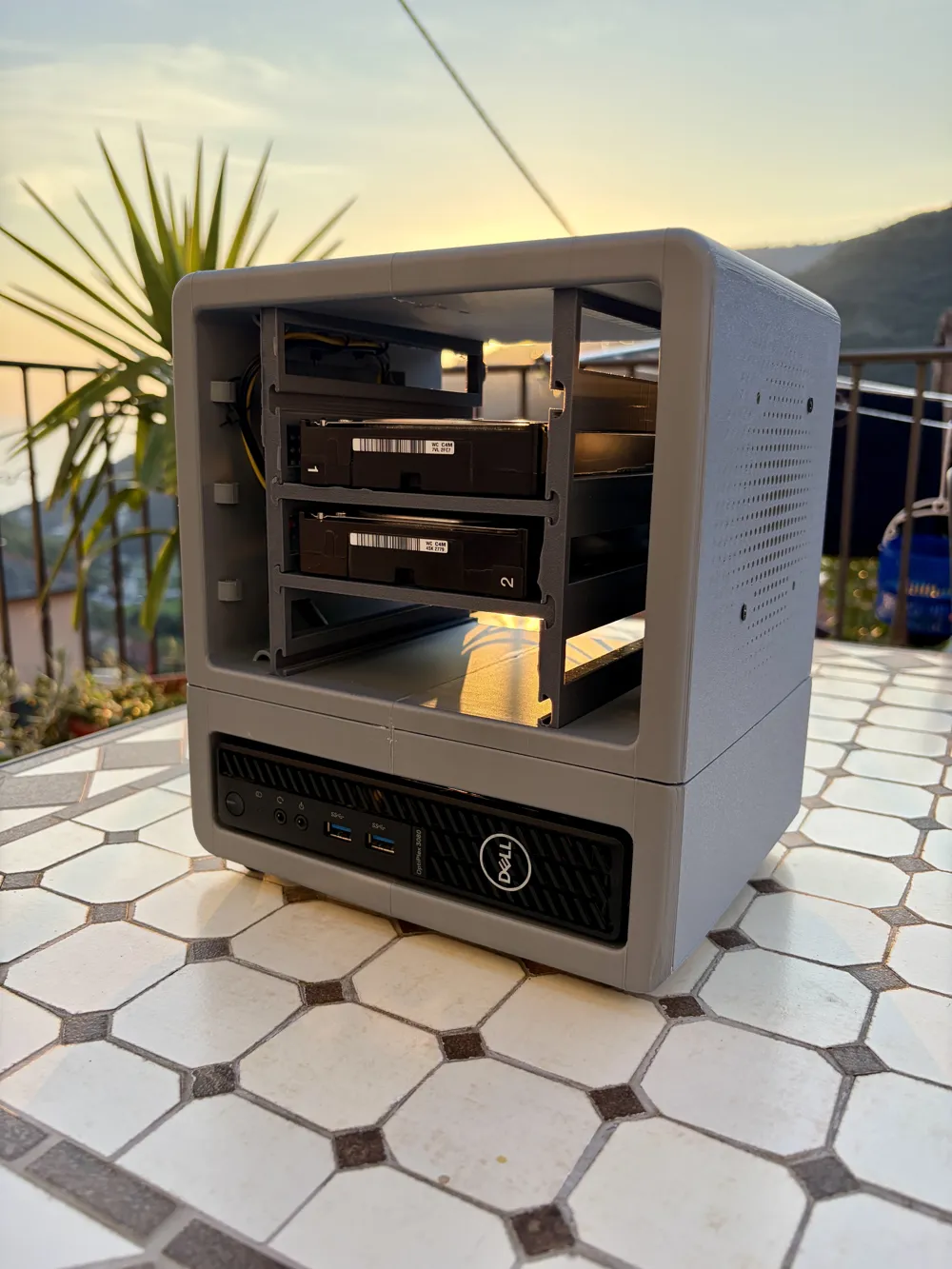 Dell OptiPlex MFF NAS 4bay Case Mod - Free 3D Print Model - MakerWorld