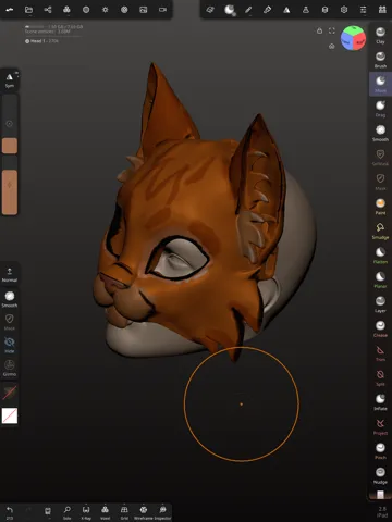 Pieza para disfraz o exhibición: Warriors Firepaw Mask — vista de referencia 4
