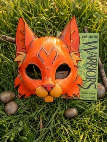 Pieza para disfraz o exhibición: Warriors Firepaw Mask — vista de referencia 2