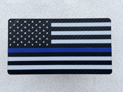 Blue Line Flag Hitch Cover