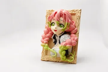 Modelo para impresión 3D: 甘露寺蜜璃 立体相框 冰箱贴 摆件 鬼灭之刃 — vista de referencia 3