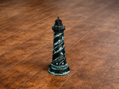3d light house model
