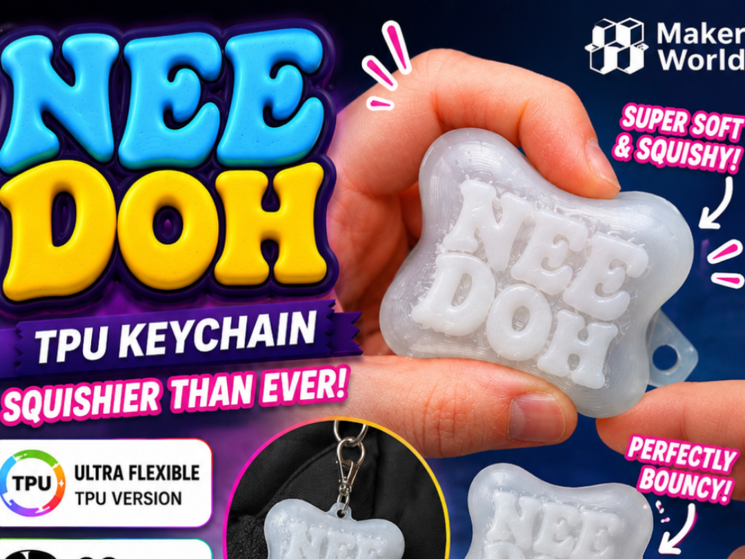 Needoh Squishy TPU  Keychain 