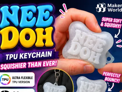 Needoh Squishy TPU  Keychain 