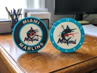 Miami Marlins Clock