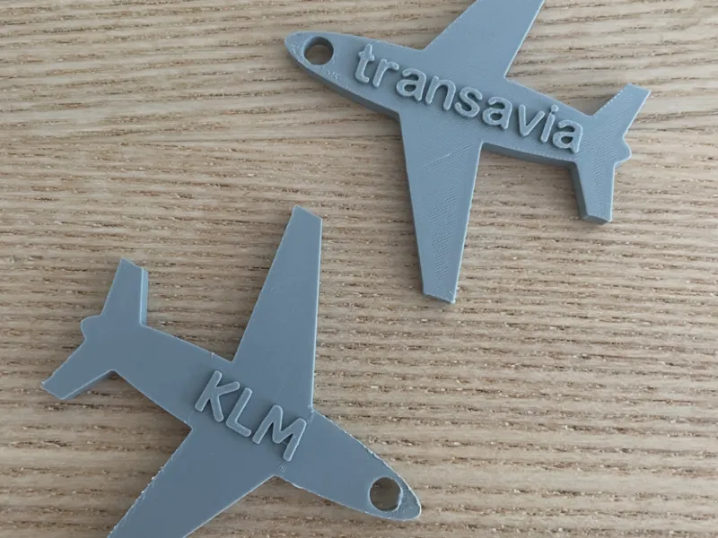 keychain Transavia and KLM (Dutch)