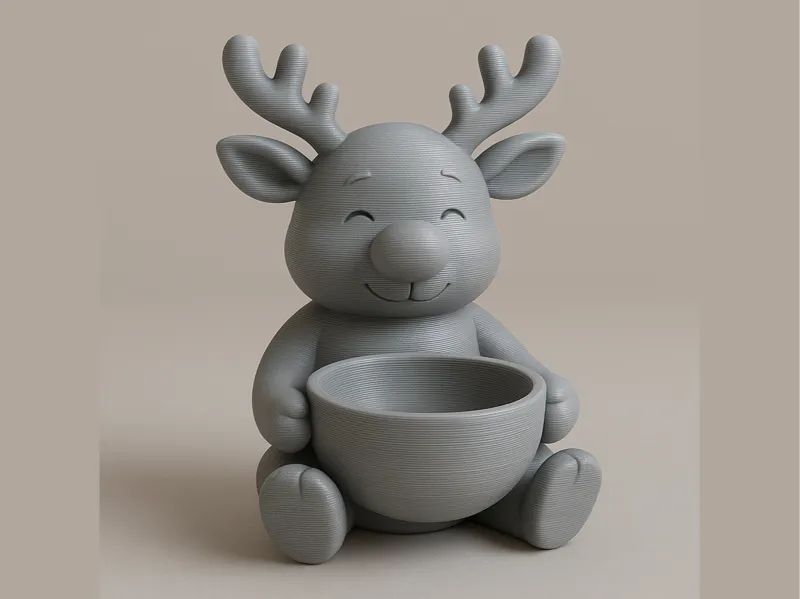 Cute Reindeer Bowl Holder