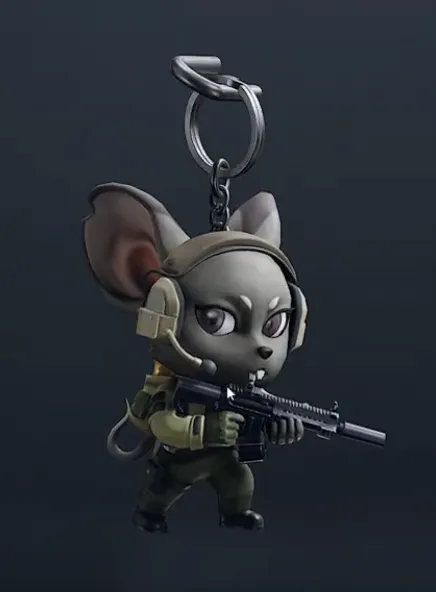Rat keychain from Arena Breakout - Free 3D Print Model - MakerWorld