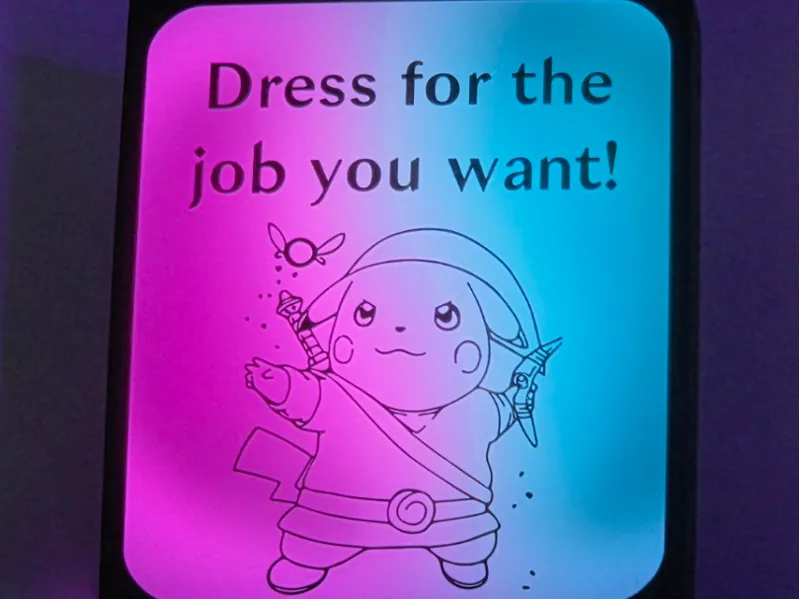 Pikachu / Link, dress for the job you want!