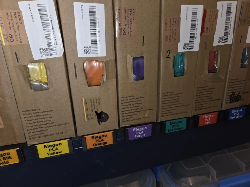 All in one filament label system by Damtheman77 MakerWorld: Download ...