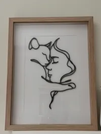 Décoration murale silhouette chat et femme — photo 10