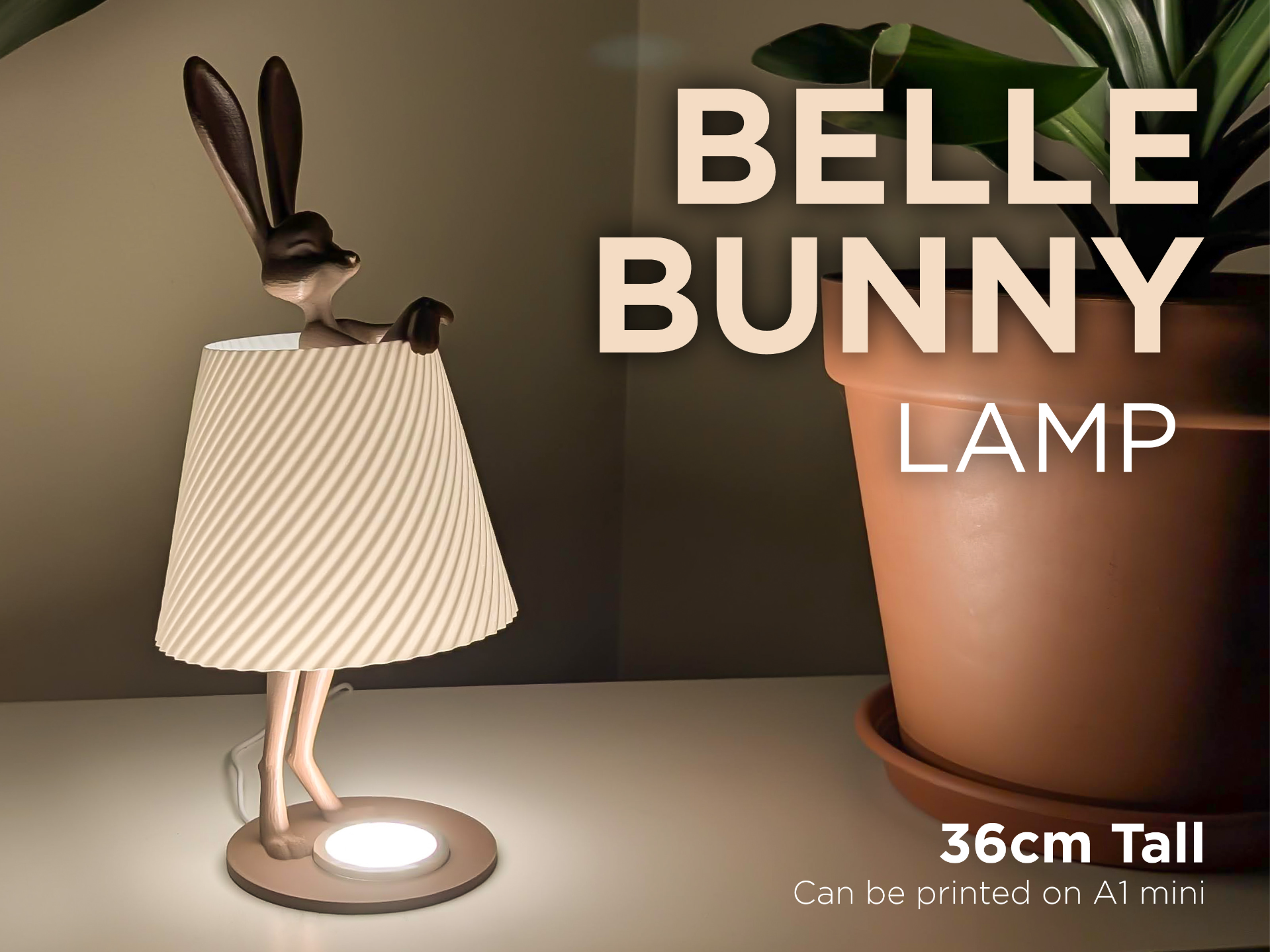 Belle Bunny Lamp – Valentine Gift Night Light