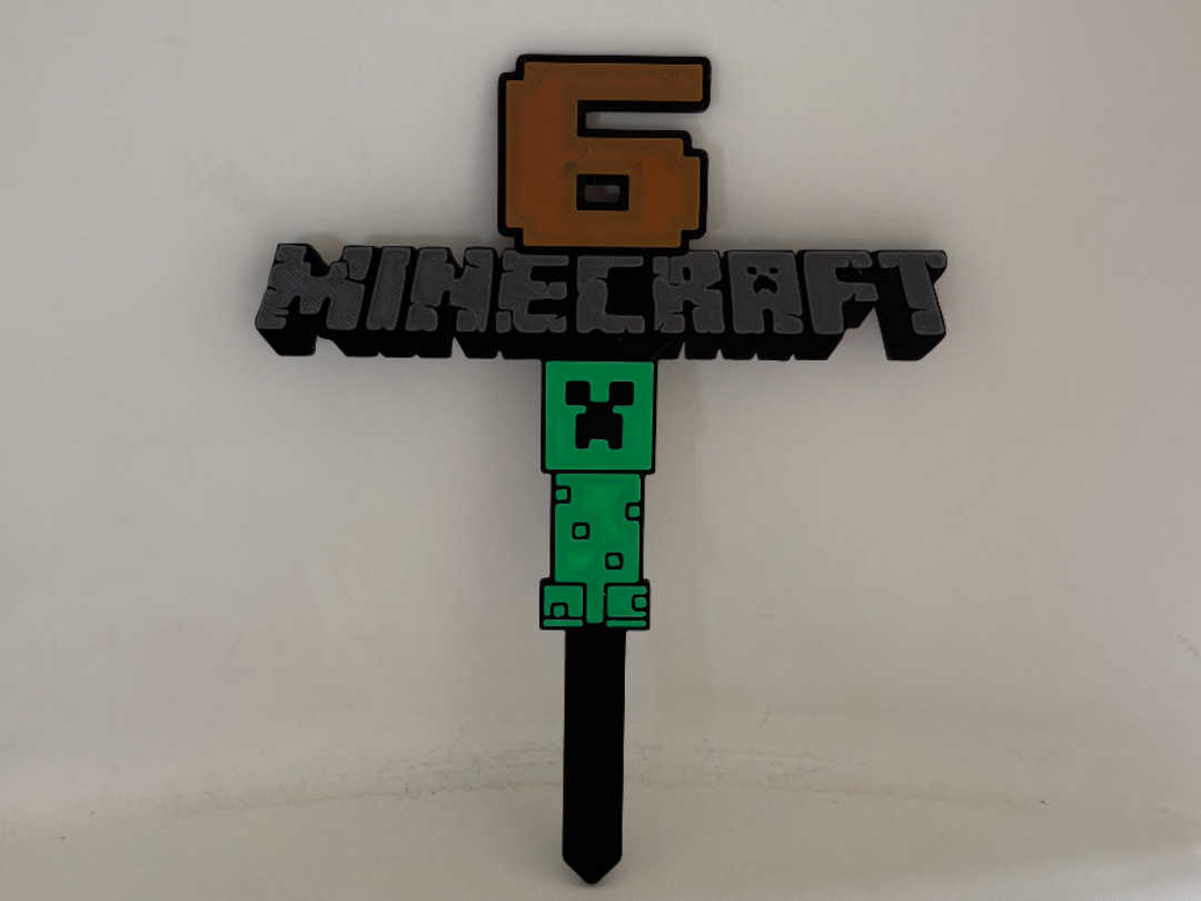 Topper tarta Minecraft
