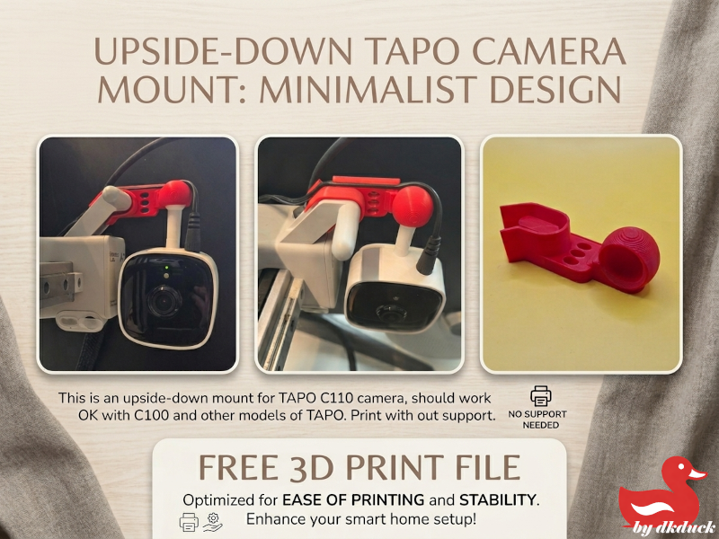TAPO Mount upside down for A1 & Mini