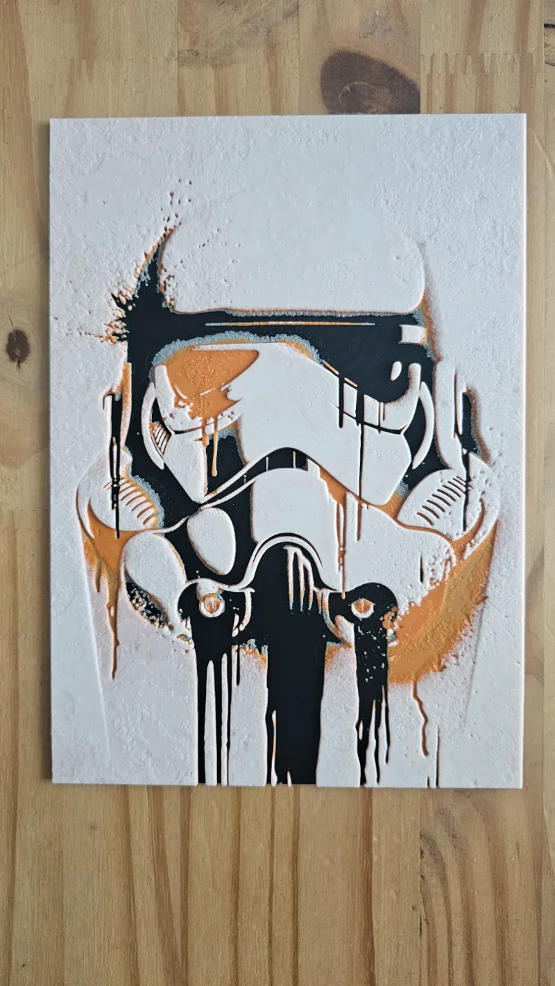 Stormtrooper ArtToy HueForge 4colors