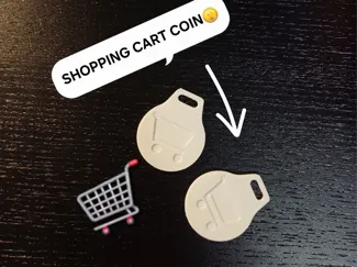 Shopping cart jeton