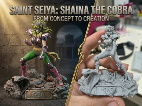 Modelo para impresión 3D: SHAINA, SAINT SEIYA — referencia de MakerWorld