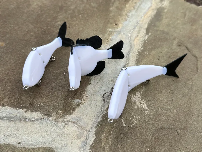 Tapa o cubierta: Glide Baits. Referencia del modelo original.