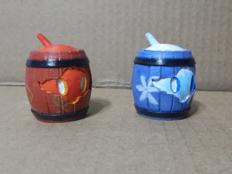 Genshin Impact elemental slime barrels
