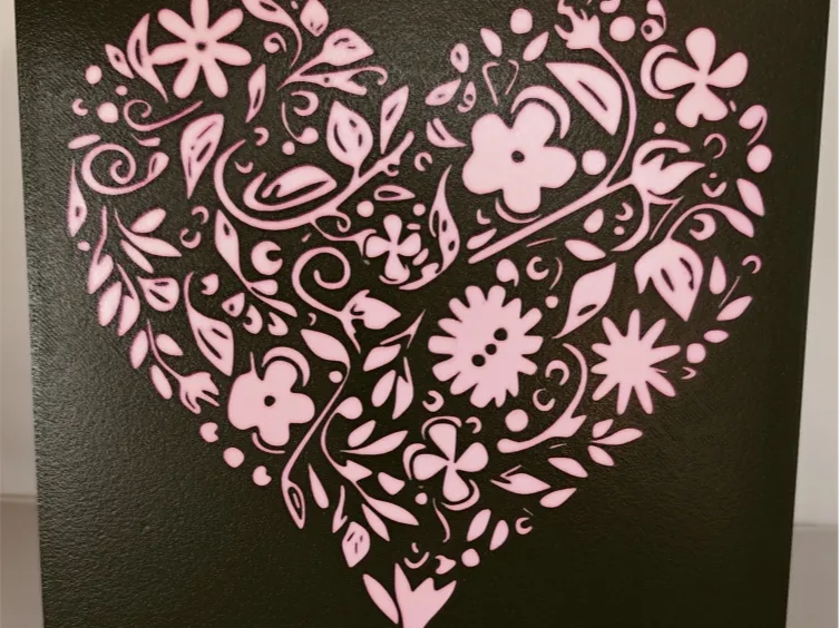 Lightbox - hearts and flowers