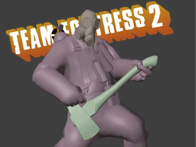 Team Fortress 2 Pyro guitar taunt