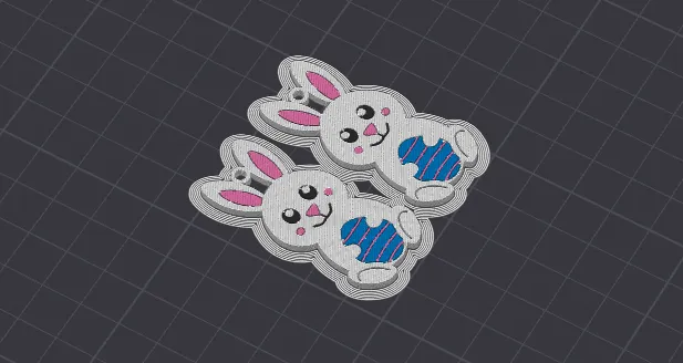 Easter Bunny Earrings view 3