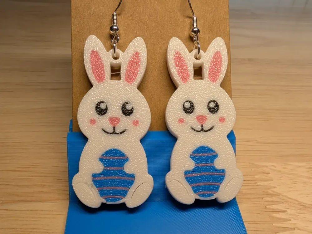 Easter Bunny Earrings view 2