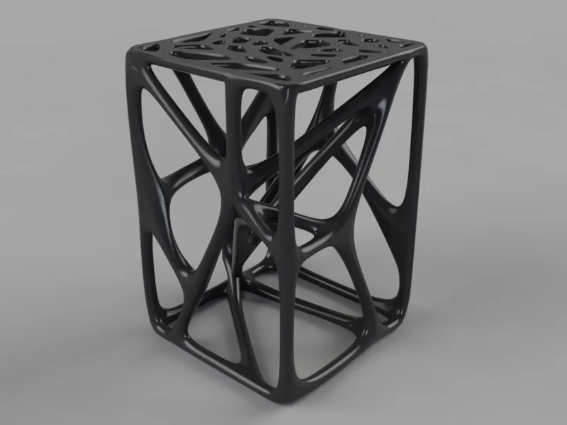 Lightweight Portable Bionic Cube Stool
