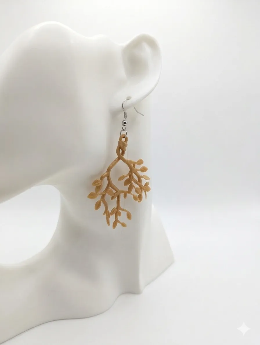Bonsai inspired earrings view 3