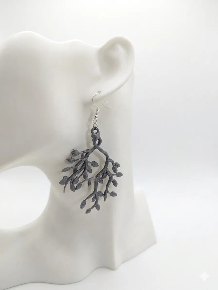 Bonsai inspired earrings view 2