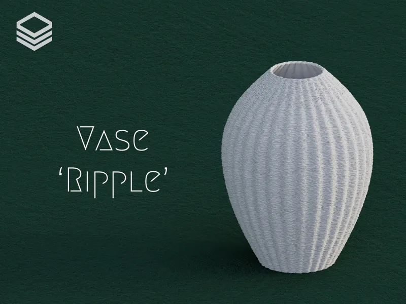 Modern Vase - 'Ripple'