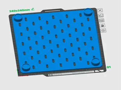 Magnetic Skadis Panel 240 mm x 240 mm